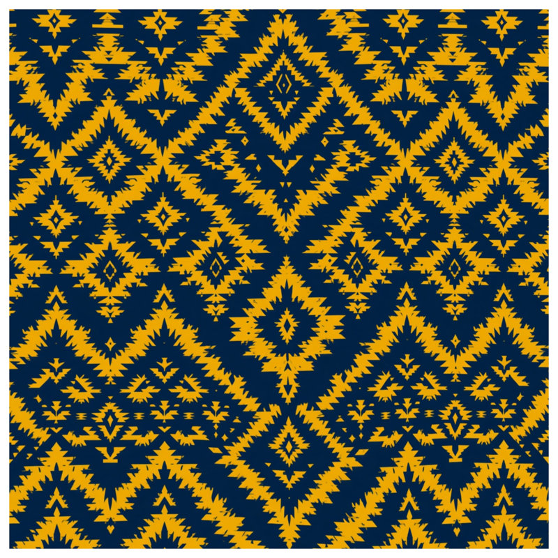 Toile tendue à motif géométrique jaune en plusieurs tailles, 24 x 36 inches