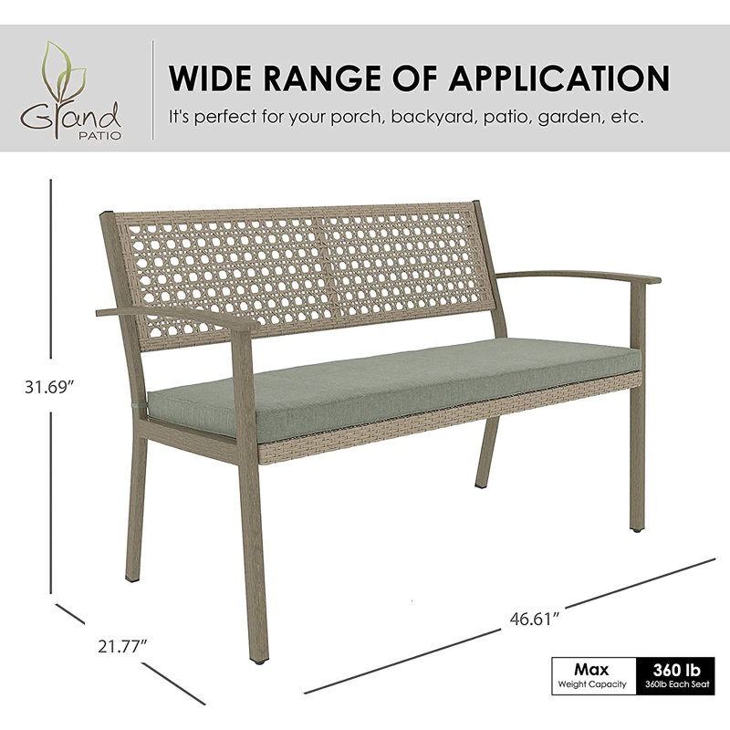 Aljet Stainless Steel Outdoor Bench