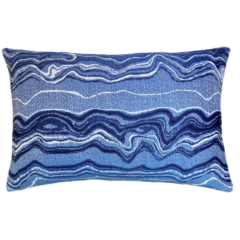 Ljoka Waves Sunbrella® Abstract Lumbar Pillow