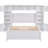 White Full Size Wood Bed With One Shelf And Cabinet - Stable Piece Solid Pine & Storage Quality Selection-1228046536
