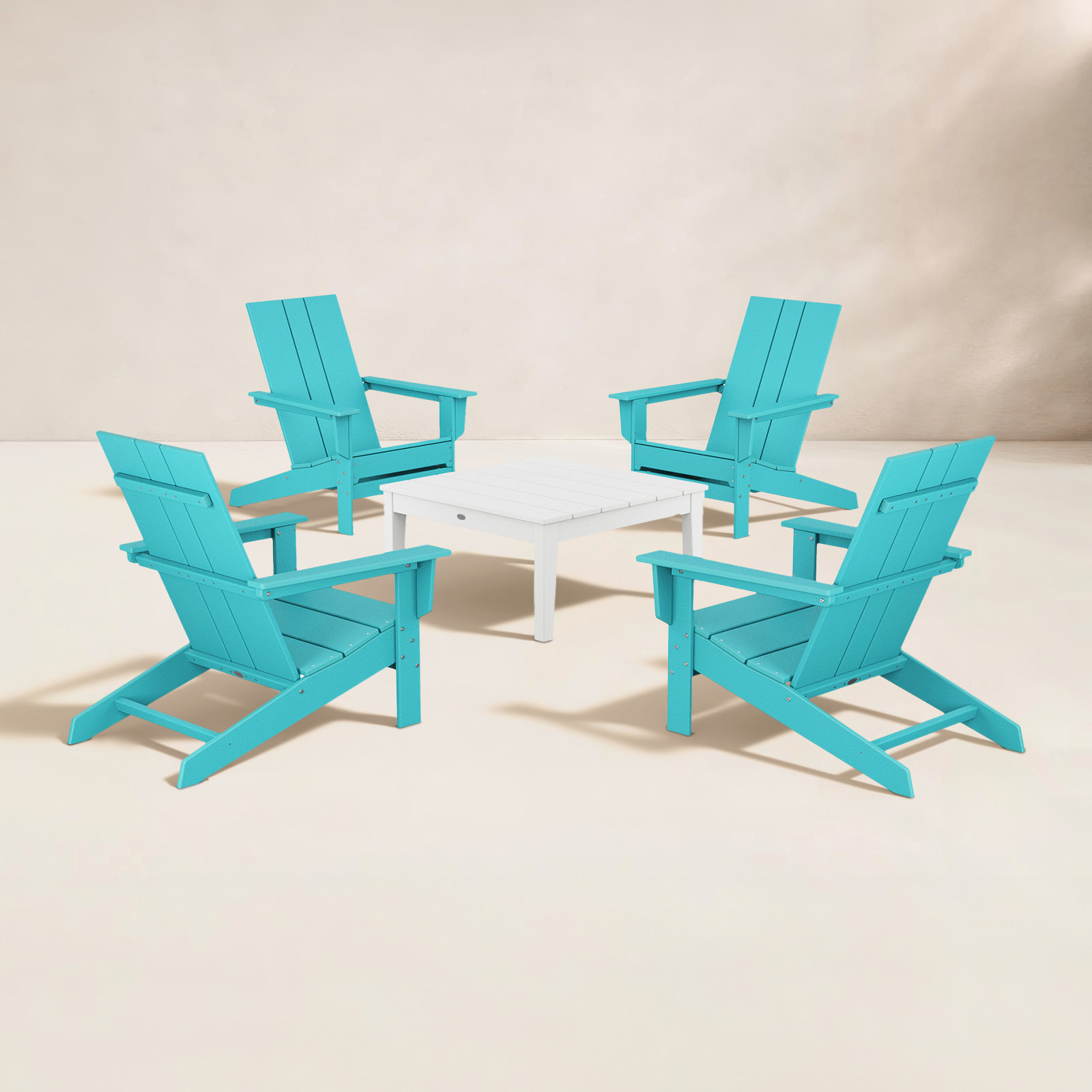 4-Person Patio Seating Group, Aruba/White