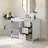 Lissandra 42" Single Bathroom Vanity In White With Engineered Stone Top