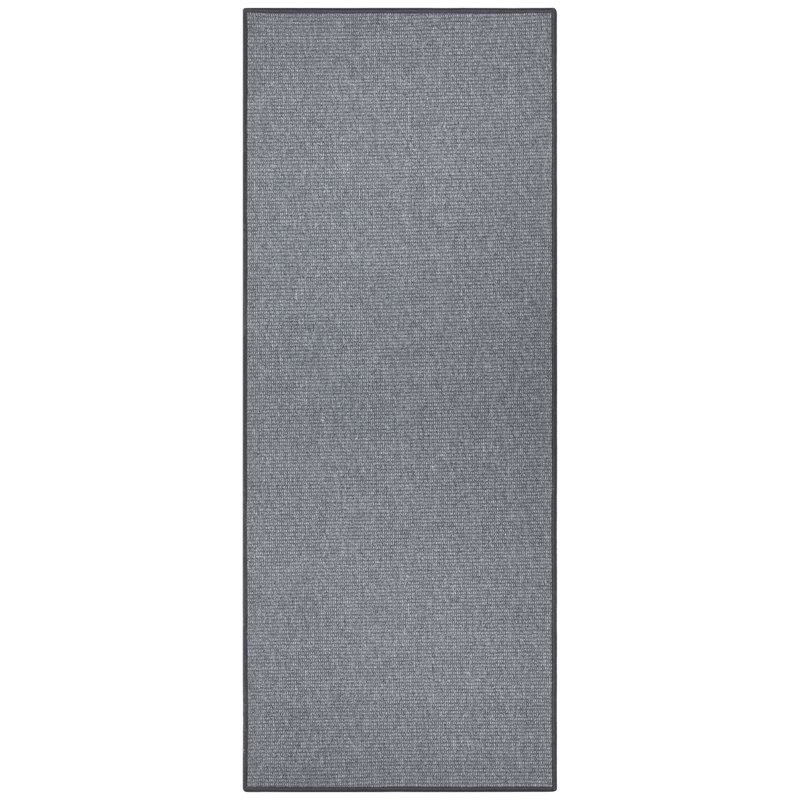 Bouclé Tufted Grey Rug, Rectangle 67 x 400cm