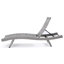 Chaise longue en osier crème