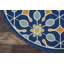 Tapis bleu marine, bleu et or à motif géométrique pour l'intérieur et l'extérieur Palermo-31380004