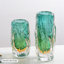 Vases de table carrés/rectangulaires transparents à glaçure colorée bleu, vert, jaune-375208925