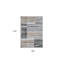 Tapis abstrait gris et brun 7 pi x 10 pi