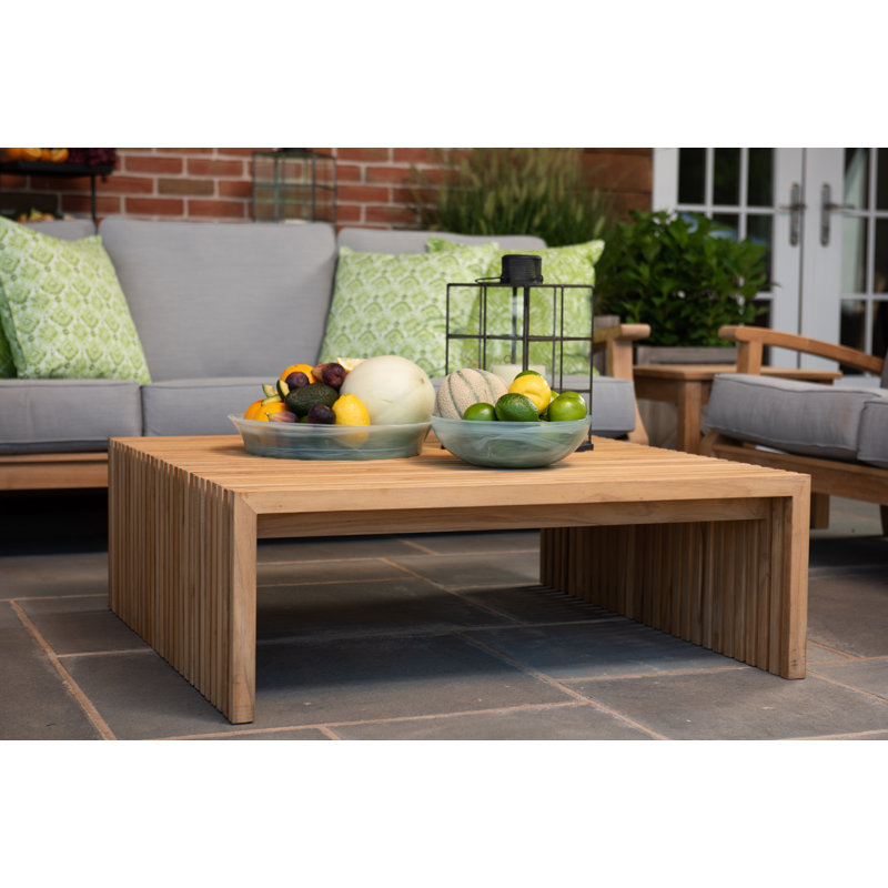Essential Outdoor Square Teak Coffee Table