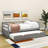 Dystiny Twin Size Wood Daybed with Twin Size Trundle-808710919