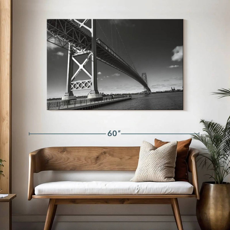Pont de l'ambiance à Detroit, H 32 po x l 48 po