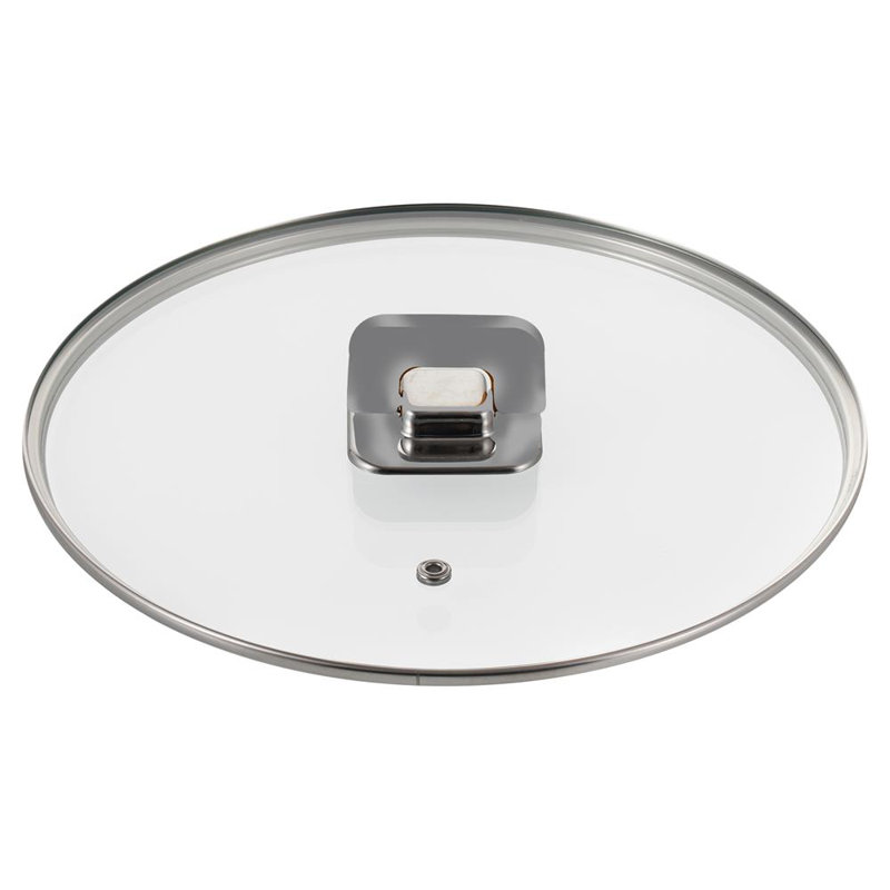Couvercle pour casserole de 5 pintes - couvercles en verre trempé transparent, fonctionne avec le modèle (gris), Argent