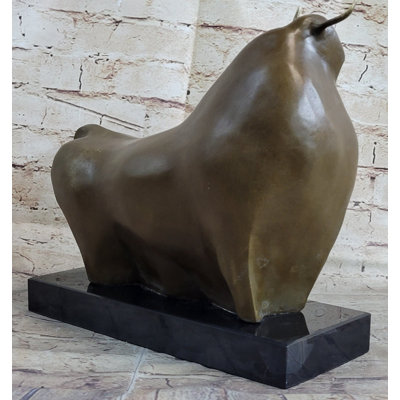 Art moderne abstrait taureau bronze Figurine BOTERO