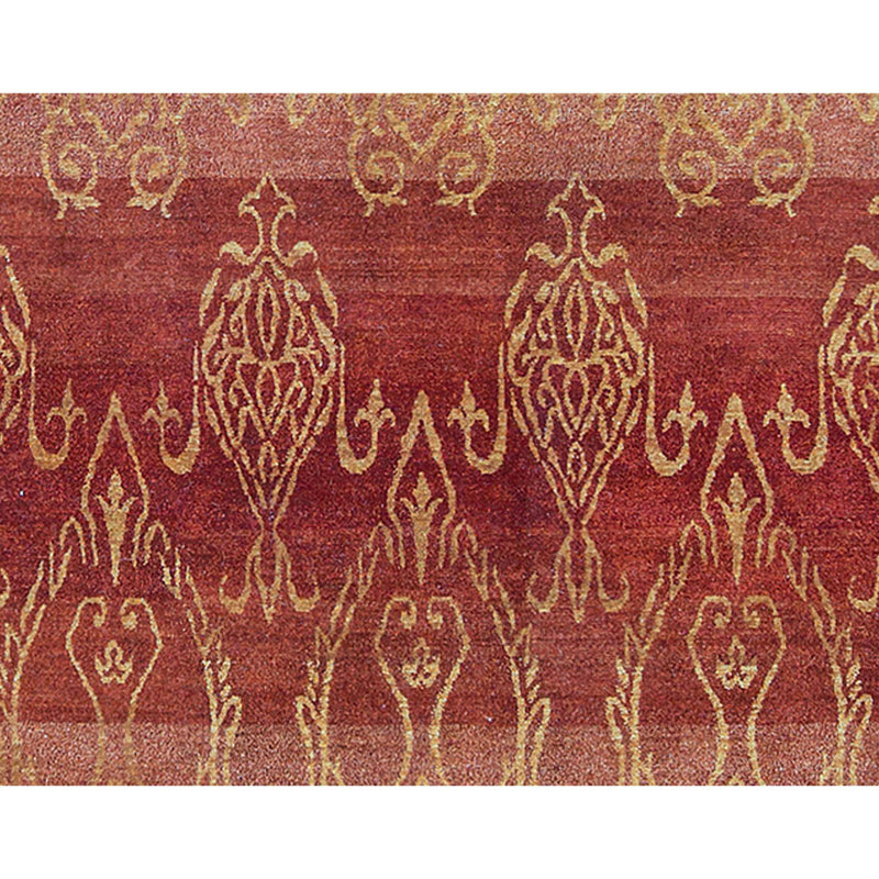 Himalayan Moroccan Area Rug in Rust