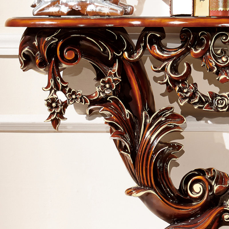 Console luxueuse de style européen, Brun