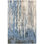 Abstract Area Rug in Ivory/Light Blue