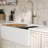 Karran 33"  Single Bowl Workstation Fireclay Kitchen Sink with Reversible Diamond/Flat Apron Front-107401360