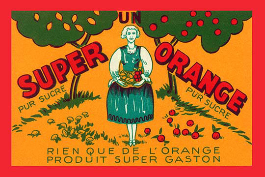 Super Orange - Advertisements, 28" H x 42" W x 1.5" D