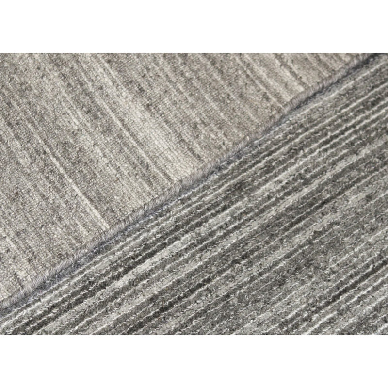 Striped Area Rug in Gray
