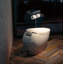 Toilette à double chasse 1,0 ou 0,8 GPF TOTO® NEOREST® NX2 avec siège de bidet intégré, EWATER + ® et ACTILIGHT® - coton blanc