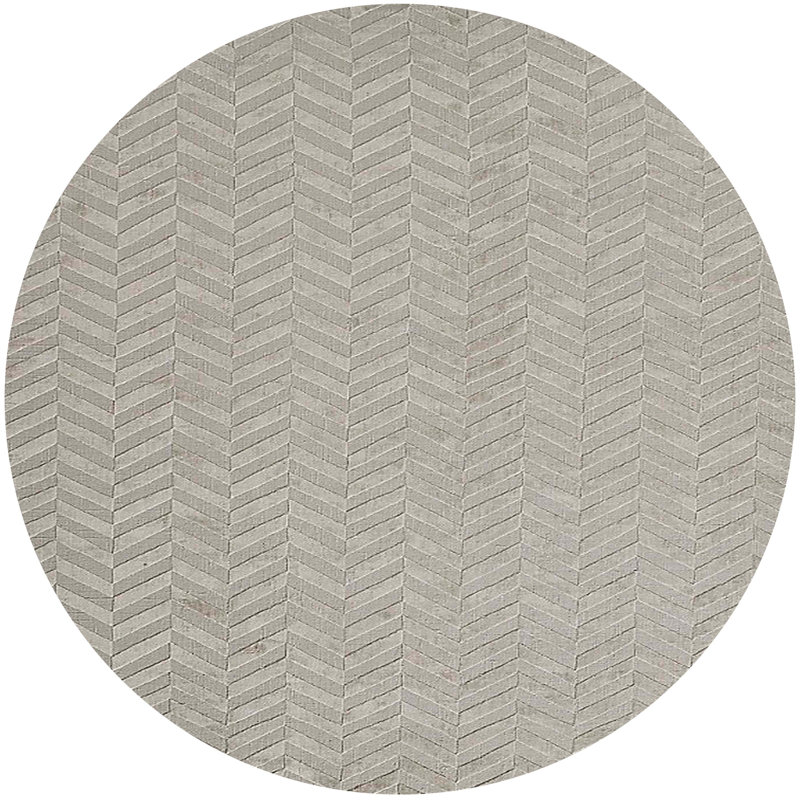 Tapis gris Ambellina, Rond 7 pi