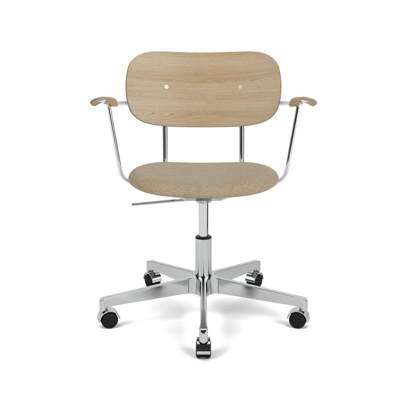Co Swivel Task Chair, Silver, Acrylic Blend