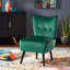 Chaise d'appoint moderne et contemporaine Dechane 22,5 po avec revêtement en velours, dossier capitonné, ressorts en mousse-1182961907