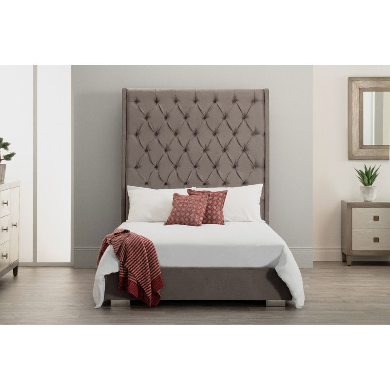 Ayon Upholstered Bed, Double (4'6)