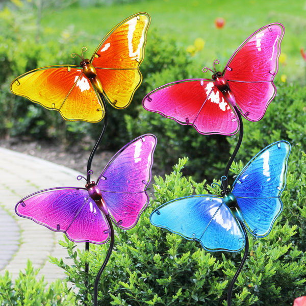 Floral Garden Butterfly Decoration Wayfair