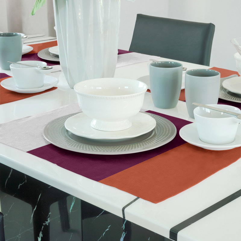 Récapitulatif de 18 po Virginia Turkey, Blanc / milieu marron, Polyester sergé