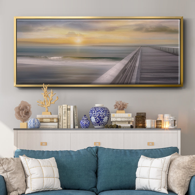 Sundown- Framed Canvas, 20" H x 50" W