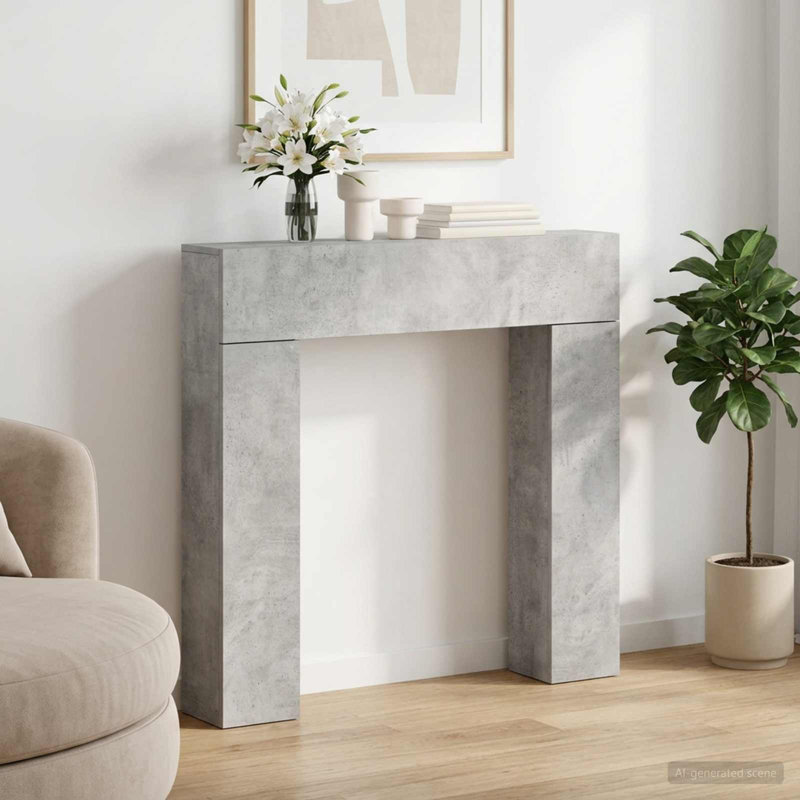 Fireplace Mantel, Concrete Grey