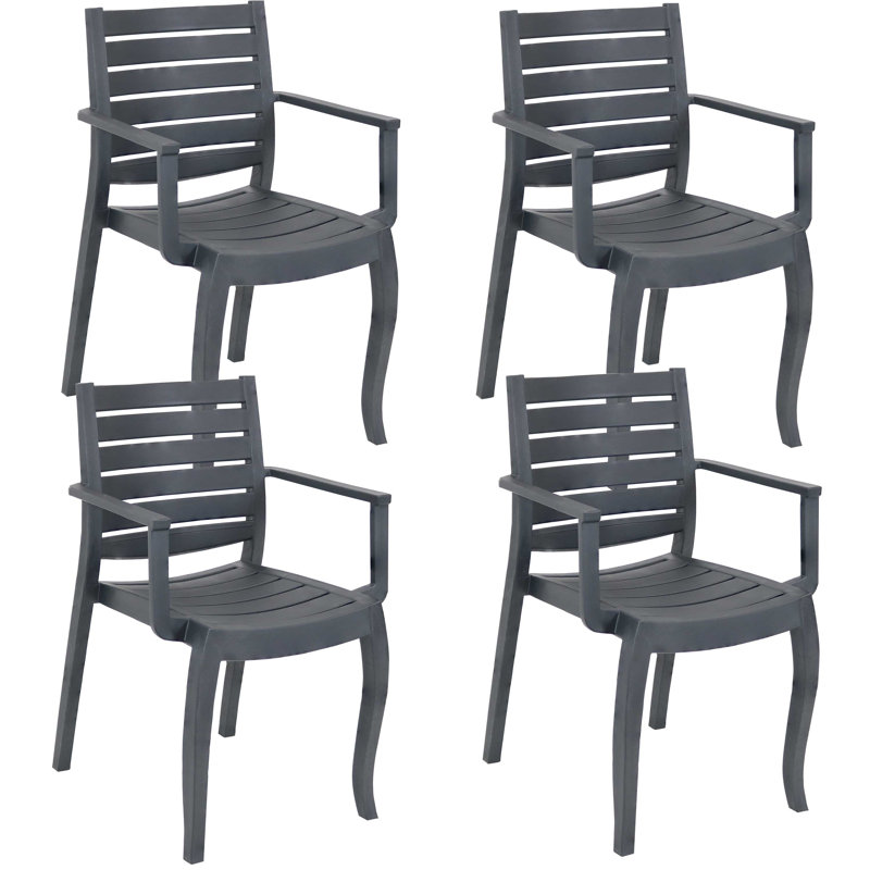 Fauteuils de salle à manger Dorthula, Gris