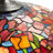 33.25"H Tulip Tiffany-Style Stained Glass Table Lamp