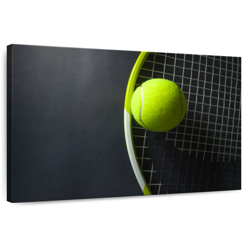 Raquette et balle de tennis vertes Sireci, H 30 po x l 45 po