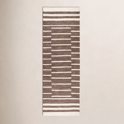 Heights Natural Hand-Woven Geometric Wool Rug