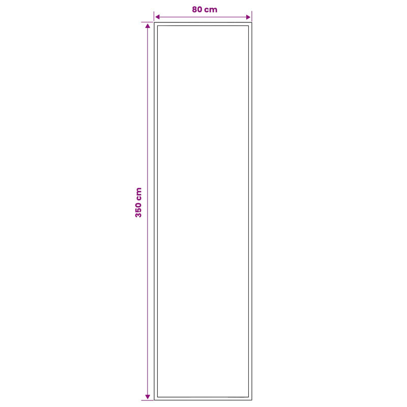 Rectangle Area Rug, Rectangle 80 cm x 350 cm