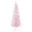 ? Décoration de Noël? Arbre de Noël neige enneigé, arbre de Noël mince avec branches réalistes et base en plastique pour la décoration intérieure-2007626796