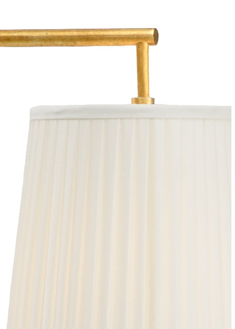 Charlotte Task Floor Lamp, Antique Gold Leaf