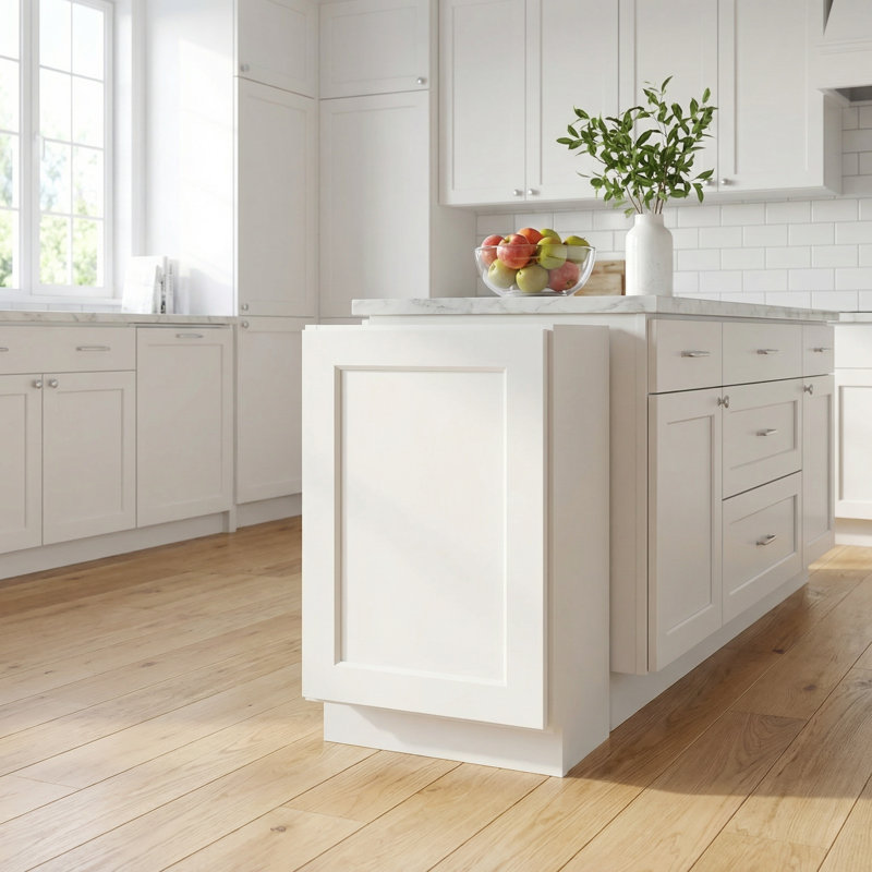 Armoire de rangement compacte de style shaker avec tablettes réglables et porte à fermeture en douceur pour la cuisine, la salle de bain, la buanderie ou le garage