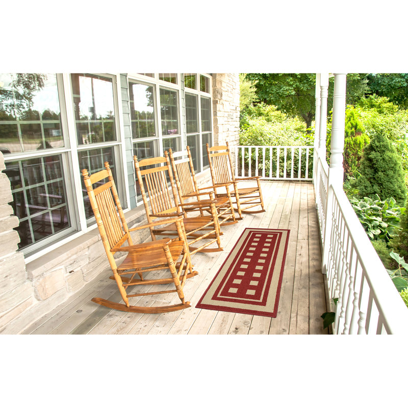 Annessia Geometric Indoor / Outdoor Rug, Runner 2' x 5'