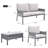 K&K 4-Piece Rope Patio Furniture Set-9346142-9346143