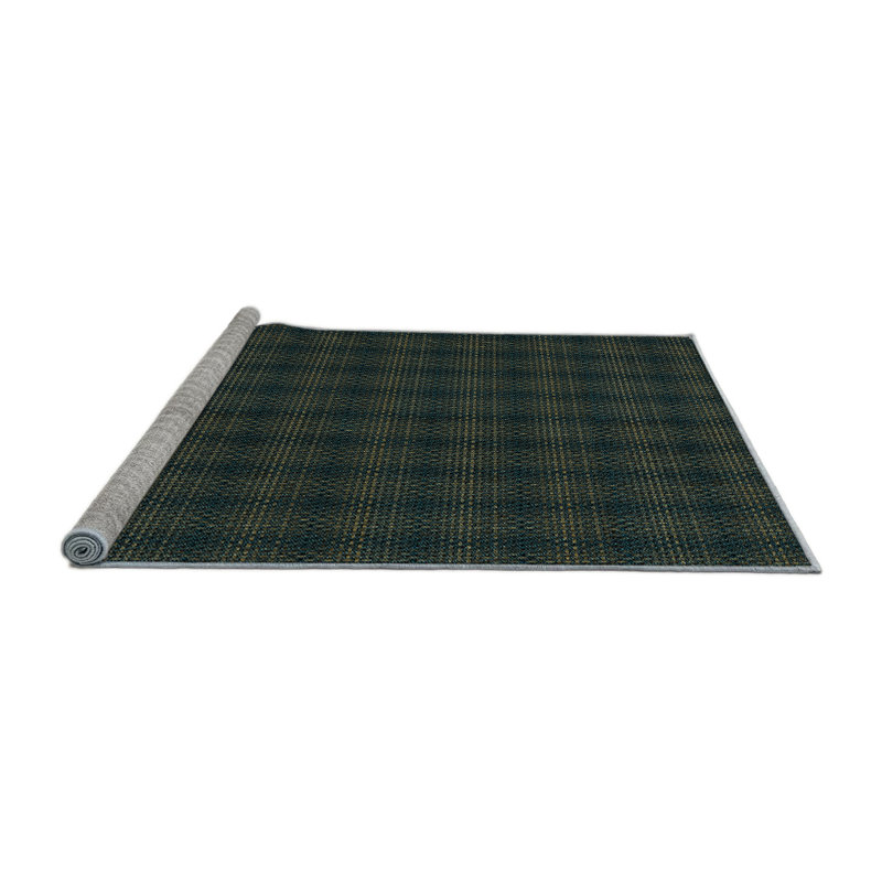 Tapis 100% à motifs lavables à la machine 2989 WSHPAT3736LBLU, Rond 6 pi