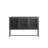 Bentley 31.56-inch Black Three Door Metal Sideboard with Mesh Doors
