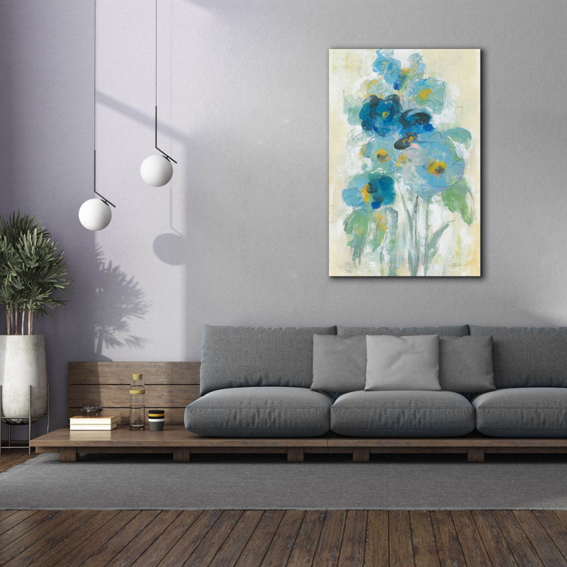 «Loose Bouquet II» par Silvia Vassileva, art mural sur toile, H 60 po x l 40 po x P 1,5 po