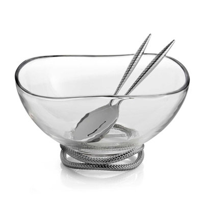 Bol à salade en verre tressé Nambe