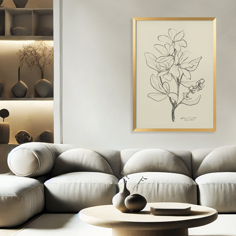 Nature Inspired " 1" Framed Print Wall Art, 30" H x 20" W