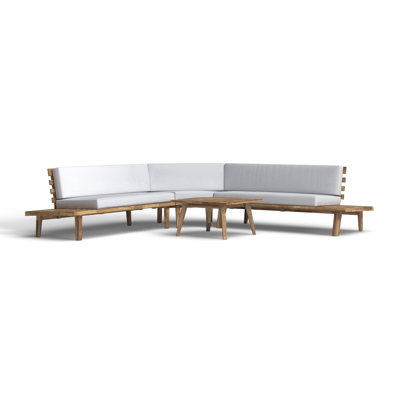 Boaz 4 Piece Sectional Seating Group with Cushions