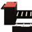 Daybed with Trundle, Desk, LED Light-897879978