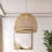 Lumiere Natural Brown Sculptural Rattan Pendant – Large Polished Statement Light Fixture for Dining Room, Kitchen Island, or Living Room in Boho, Japandi & Modern Organic Style-1896640155