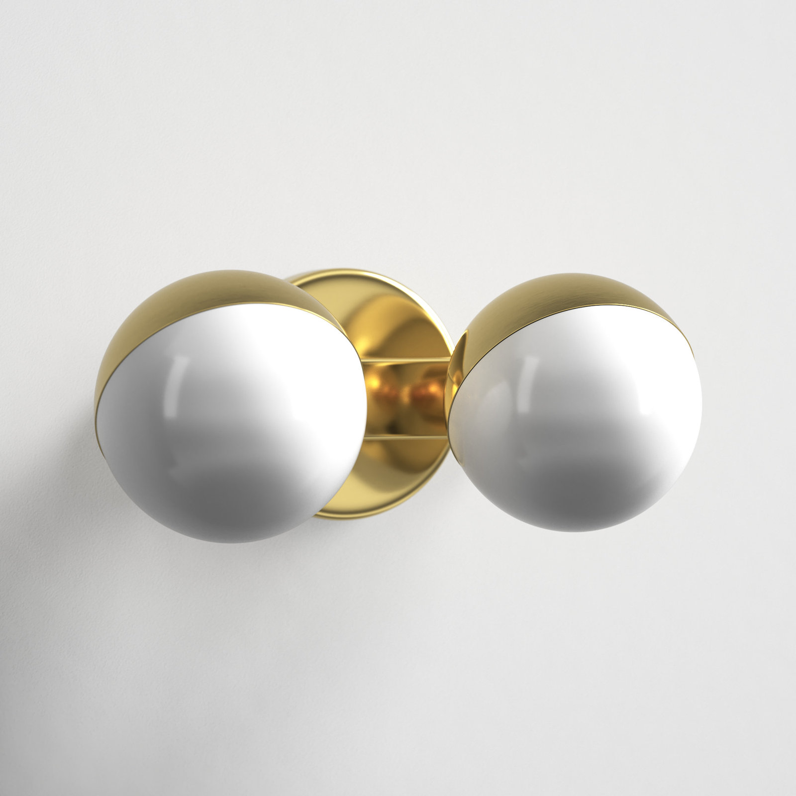 Toffee 2 Light Dimmable Vanity Light, Aged Brass